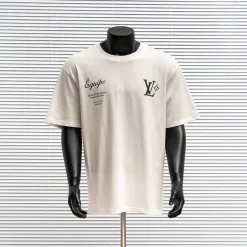Hochwertige Louis Vuitton Kurzarm Baumwolle Luxus