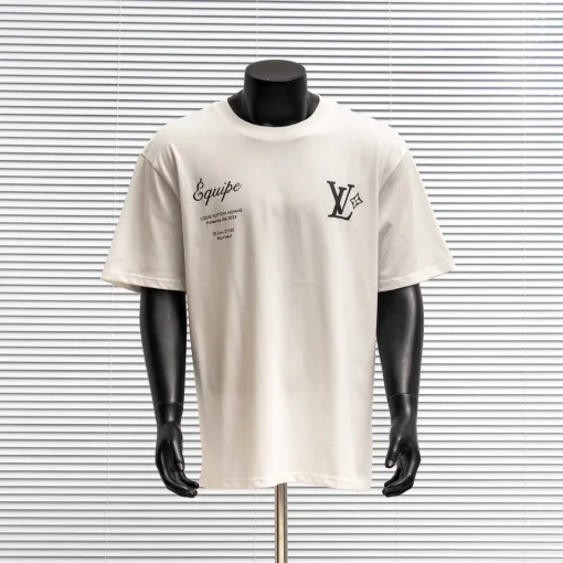 Hochwertige Louis Vuitton Kurzarm Baumwolle Luxus